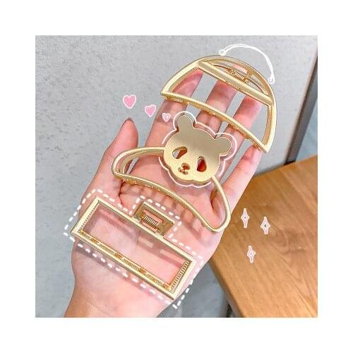 INS Simple Metal Star Shape Geometric Hairpin Claws Butterfly Hair Clip Hairpin Women Hair Accessories Hollow Hairpin Headdress