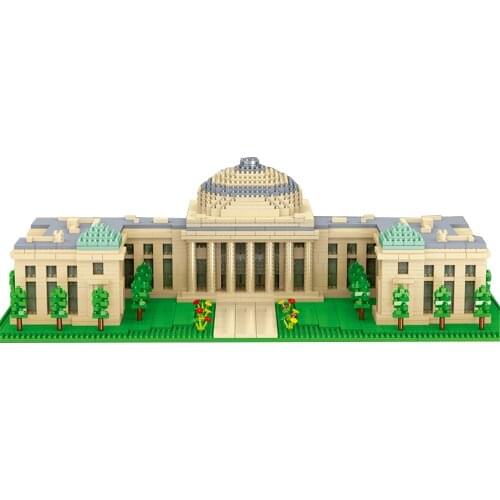 Lezi LZ8034 World Famous School Model Set MIT Massachusetts Institute of Technology Micro Mini Blocks US University 3633pcs Toys