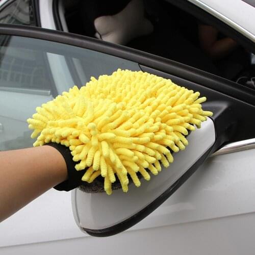 Microfibre Car Wash Glove Multi Purpose Coral Mitt Soft Anti-Scratch For Car Wash And Cleaning Quickly Easily Removes Dirt