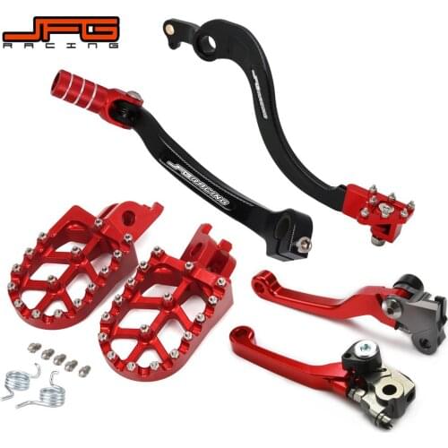 Motorcycle CNC Shifter Shift Foot Brake Clutch Pedal Lever Foot Pegs Rests For HONDA CRF250R CRF250X CRF250L CRF450R CRF250RX