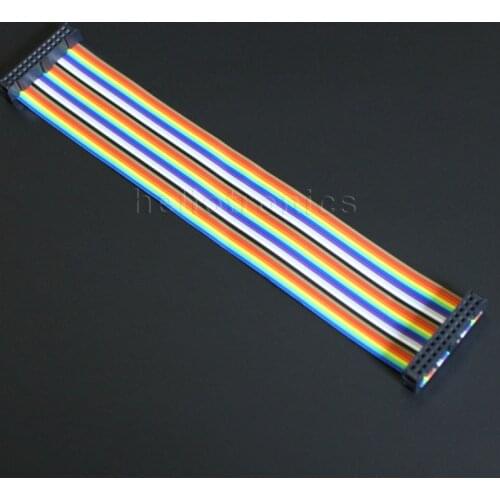 Wholesale 100 Pcs/Lot 20cm 20 Pins Raspberry Pi Model A and B GPIO Ribbon Cable