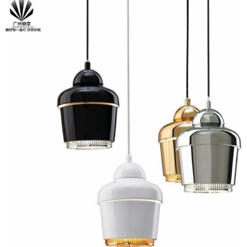 Modern Artek metal pendant light personality Restaurant Bar E27 220V For Decor Home Lighting