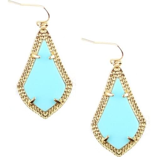 GET IT GIRL Brand Fashion Classic Teardrop Statement Chandelier Drop Earrings Gold Claw Famous Teardrop Jewelry Womens Earrings