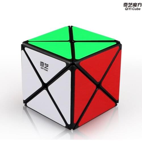 QiYi X cube 2x2 X-Shaped Speed Cube educational toys Puzzle Magic Cube Stickers sticker baby kids toys