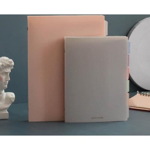 2021 Colorful Removable Loose-leaf Book Simple Creative Grid Horizontal Line A5/B5 Student Notebook Notepad Office Accessories