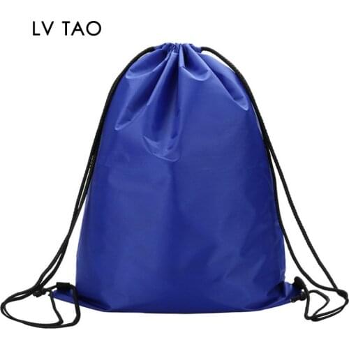 Custom Drawstring Backpack Bags Waterproof Ployester Cinch Sacks Bulk Storage Bag for Gym School Travel Outdoor Sports