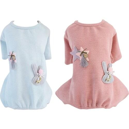 Dog Claw Cute Rabbit Cotton Pet Clothes Small Dog Jumpsuit Pajamas Pet Hoodie Coat for Dogs Cats Super Soft