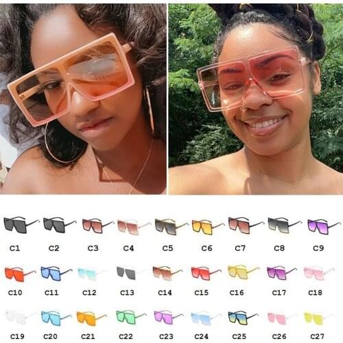 Black Shades for Women Wholesale Square Sunglasses Women 2020 Retro oversized Glasses Bulk Big Sunglasses Female Goggle UV400