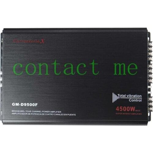 4500W 4 Channel 3D Stereo Aluminium Alloy Car Audio Power Amplifier， Class A/B HiFi Stereo Subwoofer Digital Amplifier