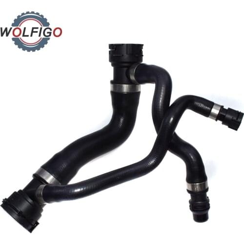 WOLFIGO New Radiator Cooling Upper Hose for BMW E60 E61 525i 530i 525Xi N52 17127546064 17127521776