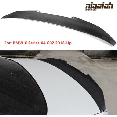G02 Rear Spoiler Real Carbon Fiber Spoiler For BMW X4 G02 Sedan 2018 2019 2020 Trunk Boot Wings PSM /CS Style Car Accessories