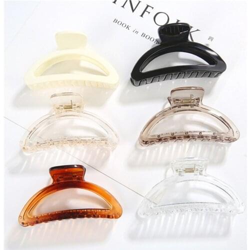 Simple Style Hair Clips Women Girls Claw Clip Hair Claws Hair Clamps Claw Clips Hairpins Barrette Crab Hair Accessories Gifts