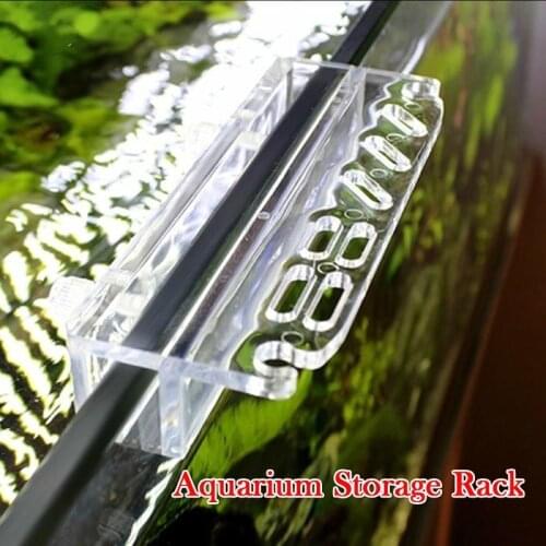 1PCS New Aquarium Plant Tools Storage Rack Acrylic Holder for Tweezer Scraper Scissor Fish Tank Water Grass Cleaning Tool Stand