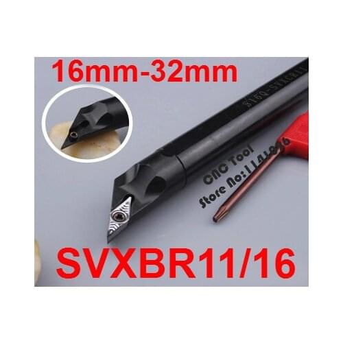 1PCS 16mm 20mm 25mm 32mm SVXBR11 SVXBR16 SVXBL11 SVXBL16 S16Q-SVXBR11 S20R-SVXBR16 the Right/Left Hand CNC Turning Lathe tools