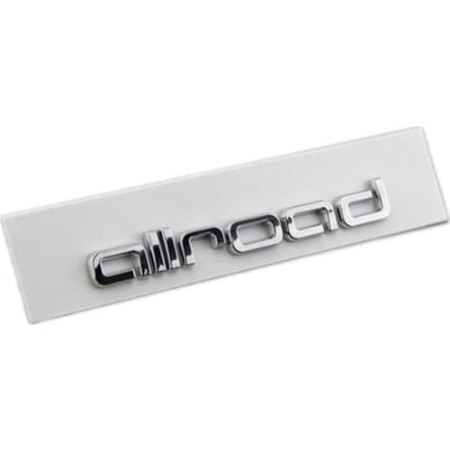 10pcs x Free Shipping ABS Plastic Silver Chrome Color allroad Car Sticker Emblem Badge Embleme Emblema