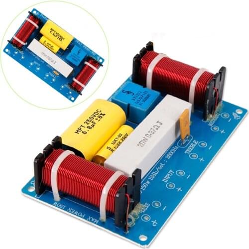 120W Plastic + Metal Speaker 3 Way Audio Frequency Divider Loudspeaker 3 Units Crossover Filters for Speakers Accessories Kit