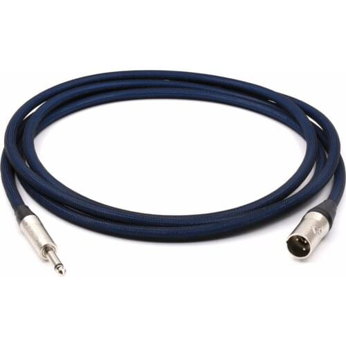 3M Silver Plated XLR male to 6.3mm Jack Stereo Microphone Cable