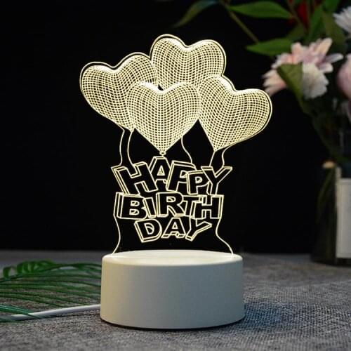 3D LED Lamp Creative Night Lights Novelty Illusion Nights Table For Home Decorative desk lamp bedroom lamp cute kids desk lamp