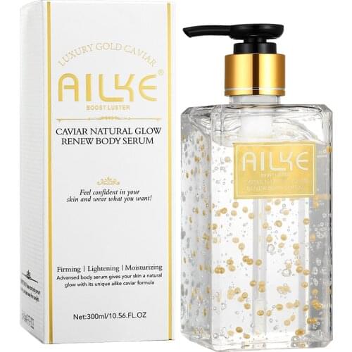 AILKE soins du corp Caviar EXTRACTS Naturals Body Lotion Water Hydration Whitening lightening OEM ODM Women Skin care face Serum