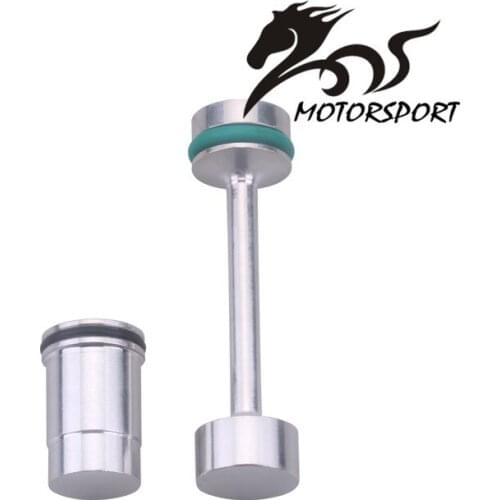 Aluminum Oil circuit splitter Motorsports Billet Oil Diverter Barbell Metal Bypass Delete Fits for 3/4 Gen LS engines O ring 8X