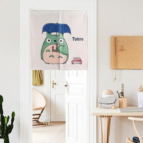 American style Cartoon Dragon cat Lovely Door Curtain Linen Tapestry Study Bedroom Home Decor Bedroom Kitchen Curtain