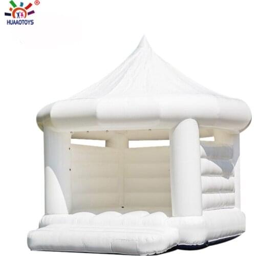 White wedding inflatable bouncy castle inflatable bounce house
