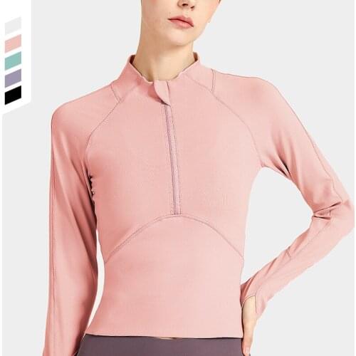 Quick Dry Breathable Yoga Gym Top Women Running Sportswear Full Sleeve Fitness 141