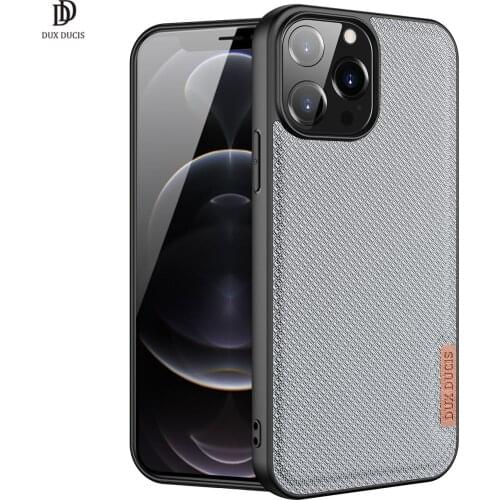 Case For iPhone 13 Pro Max DUX DUCIS Fino Series Luxury Back Case Protecting Case Support Wireless Charging Supper TPU+PC+NYLON