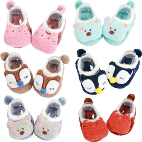 LX-Baby Slippers Socks Letter Printed Cotton Winter Girls Boys Socks Infant Stuff Animal Pattern Warm Socks Children