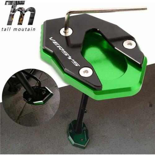 For KAWASAKI VERSYS 300 VERSYS X300 VERSYS X250 VERSYS-X300 X Kickstand Foot Side Stand Extension Pad Support Plate Accessories