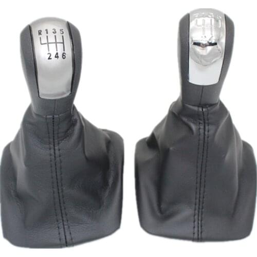 For Skoda Octavia A5 MK2 1Z5 Sedan & Combi 2004 2005 2006 2007 2008 Car 5/6 Speed Gear Stick Shift Knob With Leather Boot
