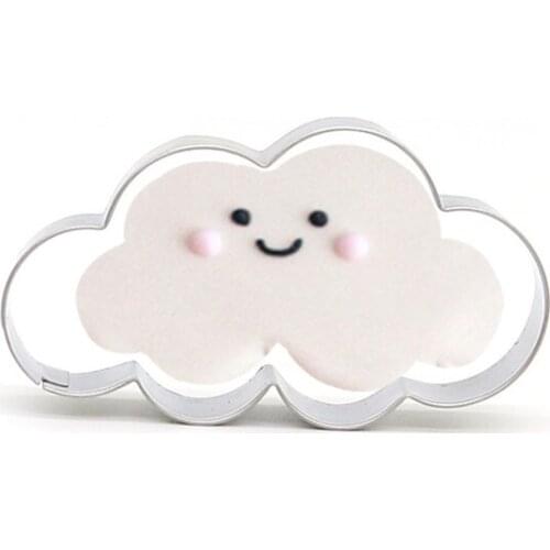 Cloud Shape Cookie Cutter Stainless Steel Biscuit Cut Mold Baking Fruit Cut Cake Mold Embossing Printing Die