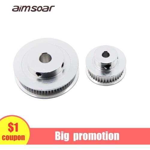 Gt2 timing belt pulley 6mm bandwidth gt2 60 tooth 48 teeth bore 5mm 8mm inner hole large pulley 3d printer parts aimsoar
