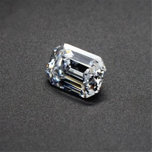 Grade AAA Cubic Zirconia Rectangle Faceted Gemstone Asscher Cut Cubic Zirconia Multiple Sizes to Choose C15Z