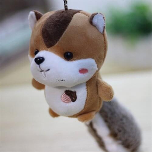 15CM Squirrel Doll , Key Chain Childrens Gift Plush Doll Gift