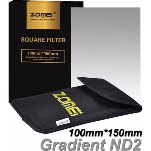 Zomei Gradual Grey ND2 Square Filter Neutral Density Graduated Filter 100x150mm for Cokin Z-PRO Series Lee 4x6" Holder 100*150mm