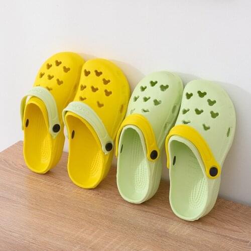 Summer hole shoes EVA Garden Shoes hollowed out lovely hole shoes womens beach shoes non slip breathable sandals