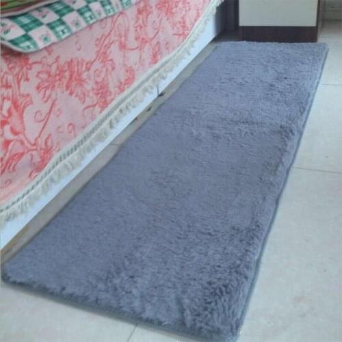 Hot Grey Carpet Bed Sofa Besides Rugs Long Mats For Table Window Bedside Livingroom Carpet Door Mats tapetes 50cmx160cm