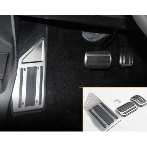 Alloy material 3pcs Rest pedal protection decorative+accelerator pedal cover+brake pedal cover for Citroen DS7,C5,4008/5008/508L