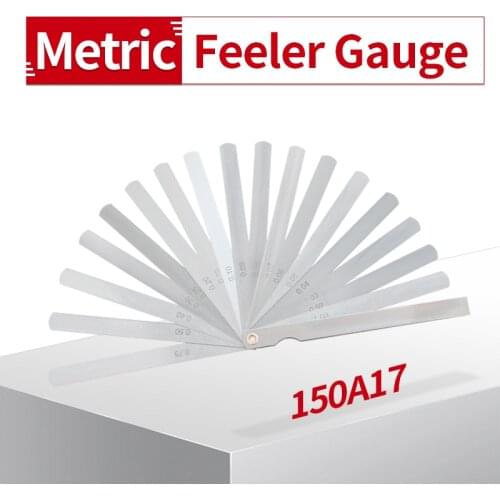 150A17 Metric Feeler Gauge Alloy Spring Steel Thickness Wedges Gauge Spark Plug Gap Automobile Valve Clearance Adjustment Tools