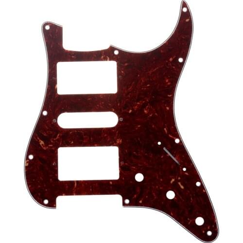 Musiclily Pro 11 Hole HSH Guitar Strat Pickguard for Fender American/Mexican Standard Stratocaster Style, 4Ply Vintage Tortoise