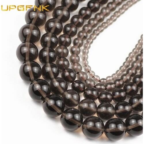 UPGFNK Natural Stone Ice obsidian Round Looses Spacers beads for Jewelry making necklace bracelets DIY 15'Strand 4 6 8 10 12MM