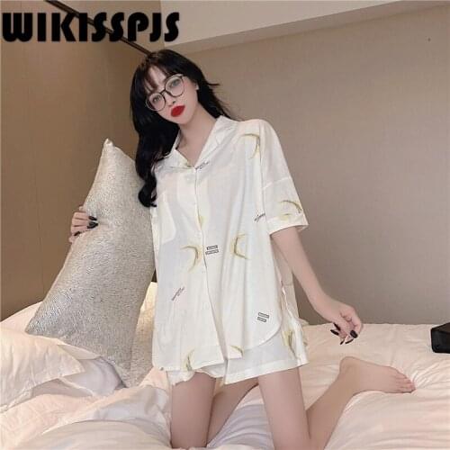 New Korean Version Sweet and Lovely Pajamas Womens Leisure Home Wear Can Wear Fresh Suit Loungewear Pajamas for Teen Girls
