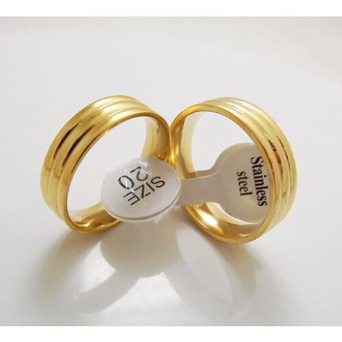 Wholesale 36 pcs fashion Comfortable Inner arc ripple Stainless Steel Rings