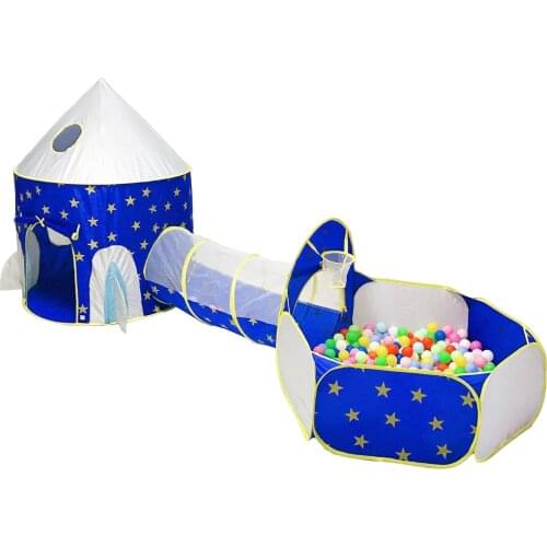 Portable 3 In1 Baby Tent Kid Crawling Tunnel Play Tent House Ball Pit Pool Tent For Children Toy Ball Pool Ocean Ball Holder Set