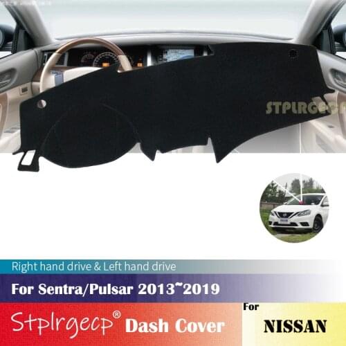 For Nissan Sentra B17 B18 2013~2019 Pulsar Sylphy Anti-Slip Dashboard Cover Protective Pad Car Accessories Sunshade Carpet