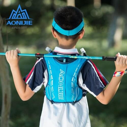 AONIJIE 2021 C9105 Ultra Vest 5L Hydration Backpack Cute Drawing Pack Bag Children Cross-country Backpack For 6 to 12 Years