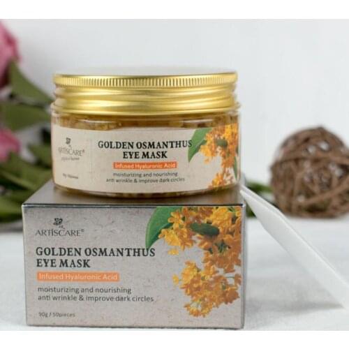 Golden osmanthus eye mask patch moisturizing diminishing fine lines and removing dark circles eyes skin care
