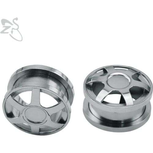 8-20mm Wheel Ear Gauges Piercing Stainless Steel Plugs And Tunnels 20mm Ear Flesh Tunnel Expander Piercing Ear Stretchers