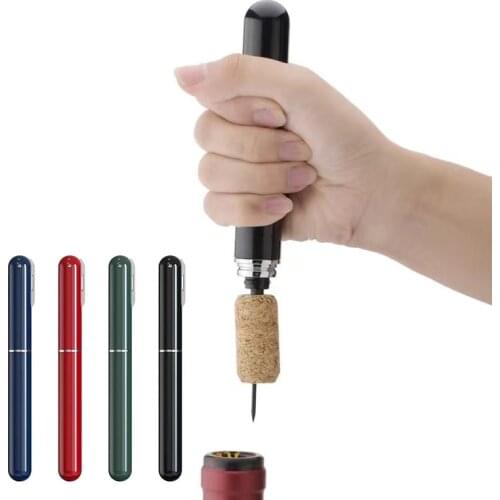 Air Pump Wine Bottle Opener Fountain Pen Safe Portable Stainless Steel Pin Cork Remover Wine Corkscrew Kitchen Bar Accessories
